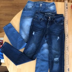 BUNDLE of 2 Wallflower Skinny Jeans